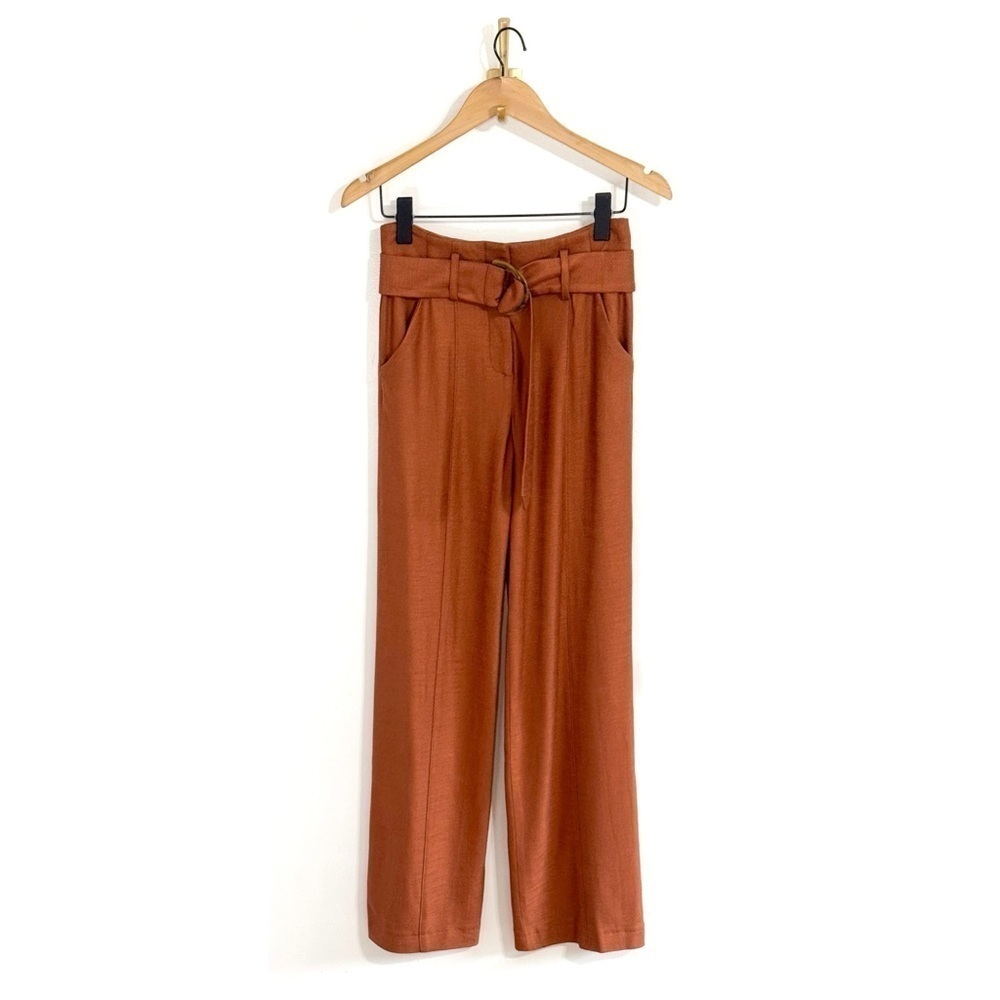 NWT Veronica Beard Wide-Leg Twill High-Waist Sunny Pant - Picture 2 of 7